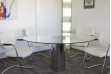 Cylinder Glass Dining Table
