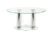 Dual Glass Meeting Table