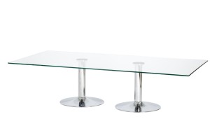 Dual Trumpet Business Knee Table