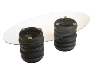 Glass Tyre Table